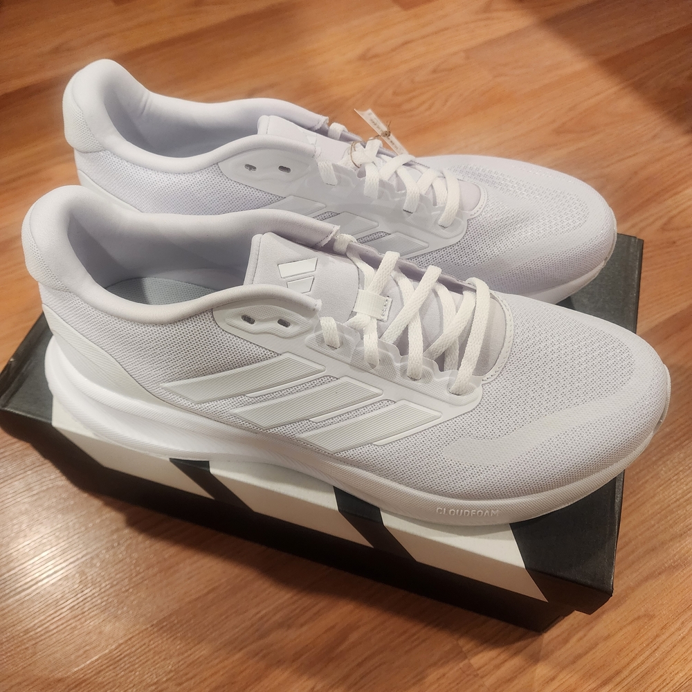 Adidas Men's White Athletic Sneakers